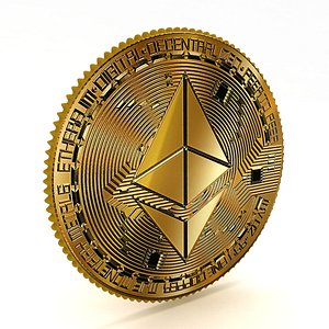 Ethereum Gold 3D model