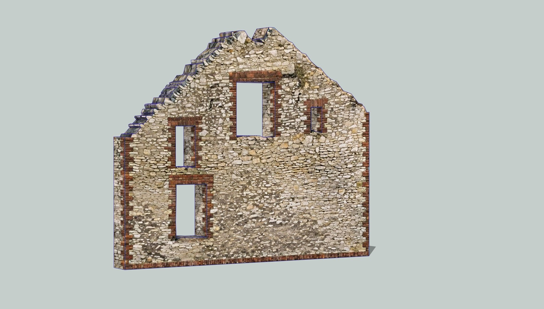 Ruined Stone Gable Wall 3D model https://p.turbosquid.com/ts-thumb/QX/e8obxu/A0/4/jpg/1777649058/1920x1080/fit_q87/53f08e6d7c0606bccadeef410b82bfc926d15215/4.jpg