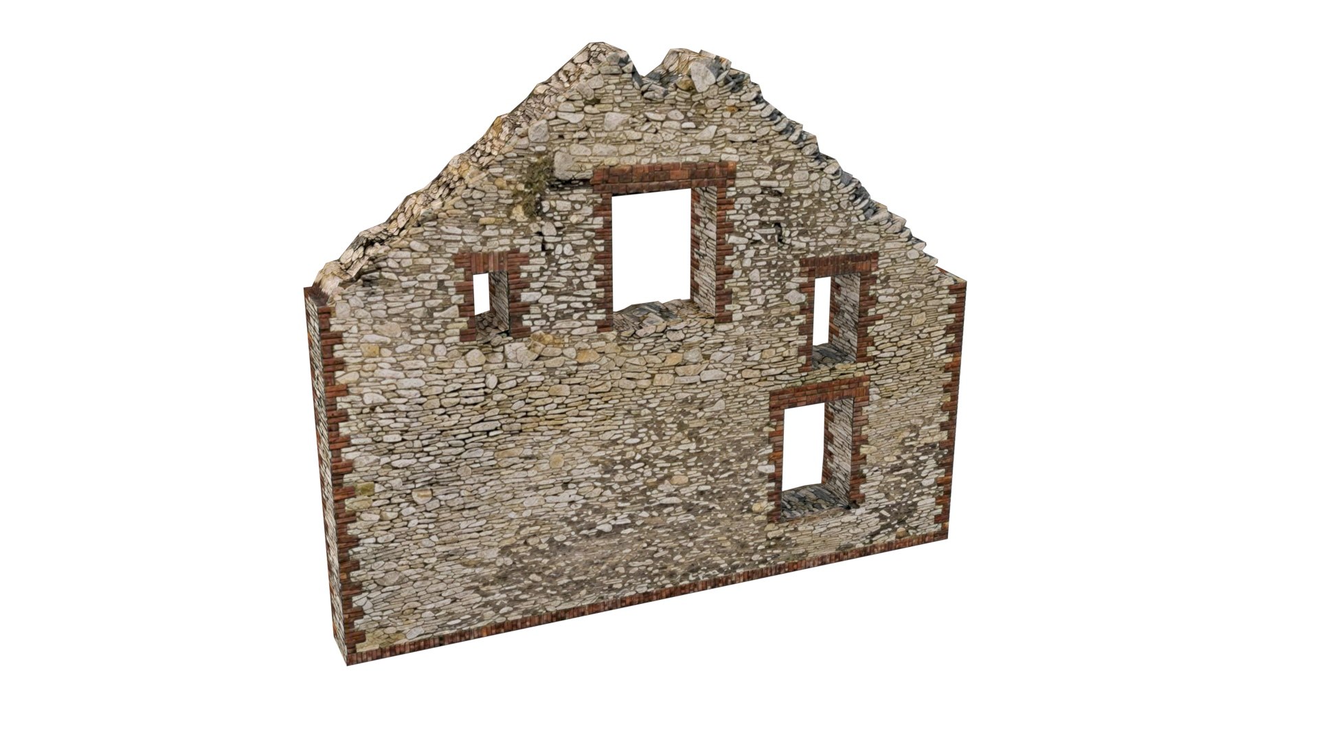 Ruined Stone Gable Wall 3D model https://p.turbosquid.com/ts-thumb/QX/e8obxu/Hb/9/jpg/1777649062/1920x1080/fit_q87/f0e35d653f1402a3ee5a1d8634e80b180b94d909/9.jpg