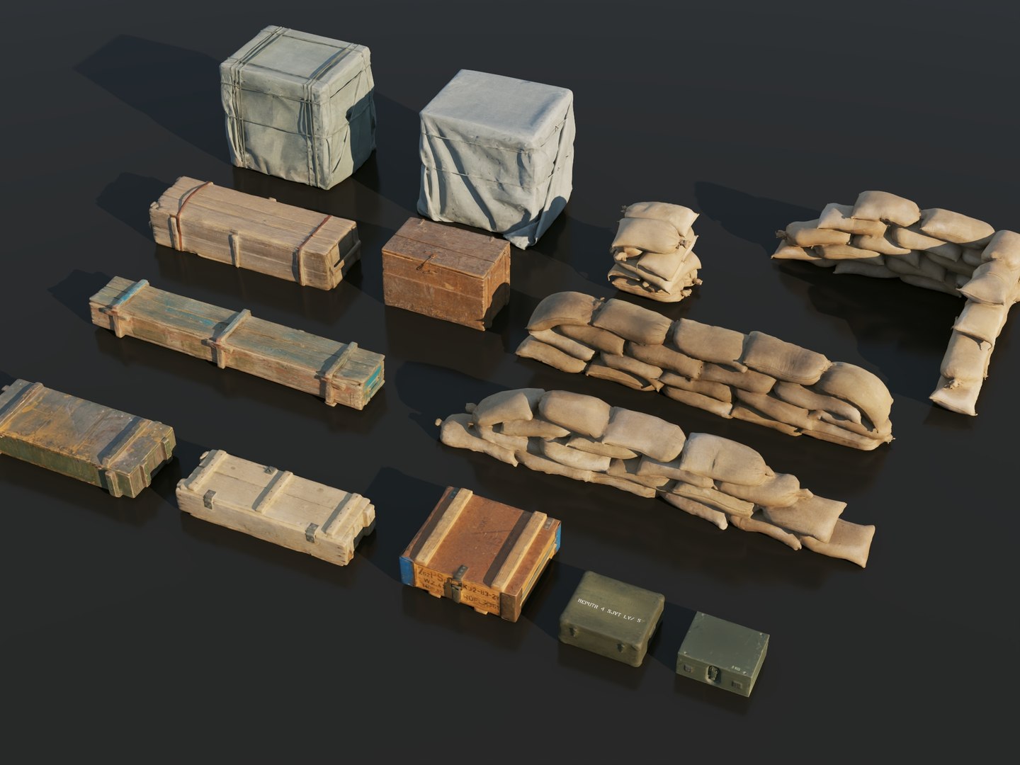 Military Crates Sandbags Ammo Boxes Pack 3D https://p.turbosquid.com/ts-thumb/QX/iRtcHU/YF/8162/jpg/1791275563/1920x1080/fit_q87/51d3290367e3eaf89bfb780ff3d1965d60a1ae00/8162.jpg