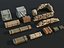 Military Crates Sandbags Ammo Boxes Pack