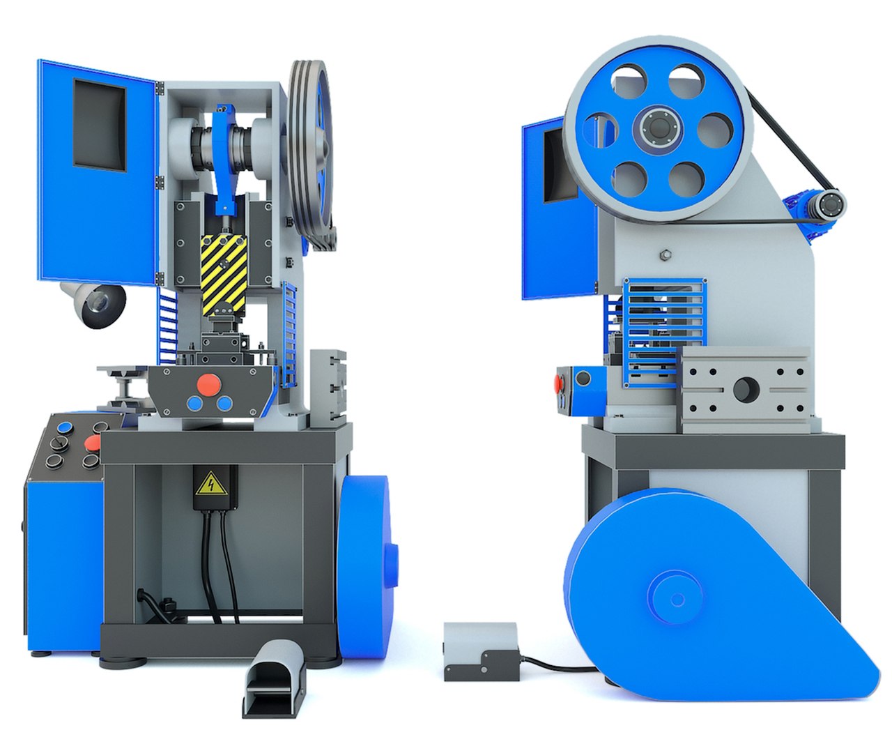 K2116B Mechanical press - Industrial machine tool 3D model - TurboSquid ...