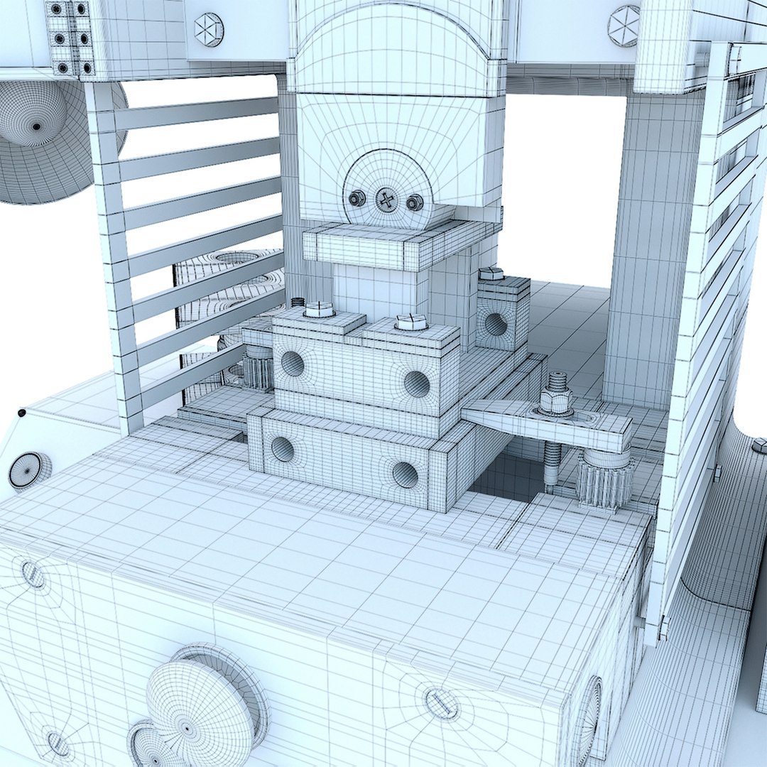 K2116B Mechanical press - Industrial machine tool 3D model - TurboSquid ...