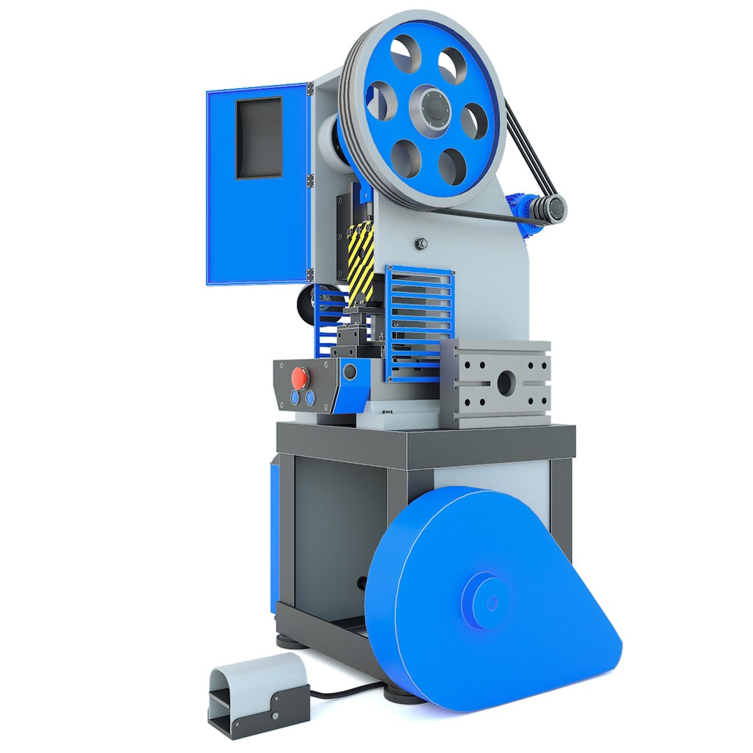 K2116B Mechanical press - Industrial machine tool 3D model - TurboSquid ...