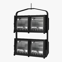 Cyc Flood Light 4 Cube Setup 3D Model