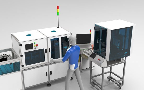 Automatic Inspection Assembly Line 3D model - TurboSquid 1900545