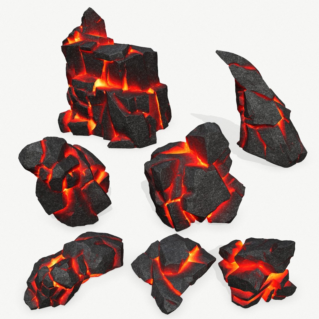 Lava rocks 2 3D - TurboSquid 1961096