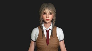 3D AAA 3D REALISTIC CHARACTER - BEAUTIFUL YOUNG GIRL MADISON 02 model