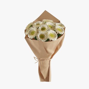 3D Gerbera Bouquet 03 model