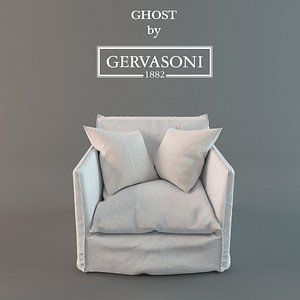armchair ghost gervasoni 3d 3ds