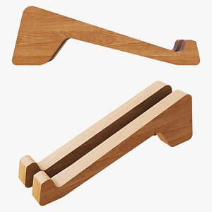 Wooden Cookbook Holder 3D