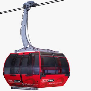 3D 2 peak gondola model