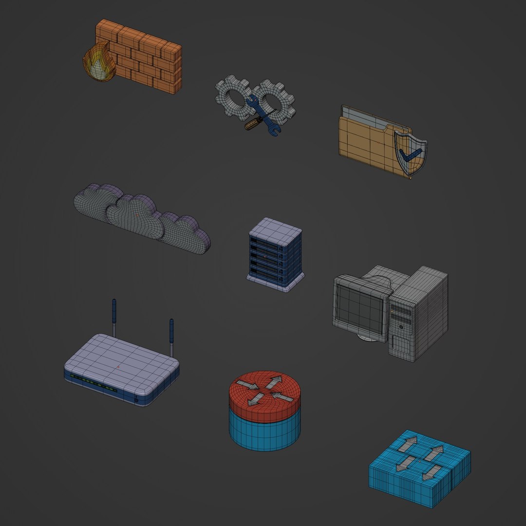 Computer Icons Pack Model - TurboSquid 1854637