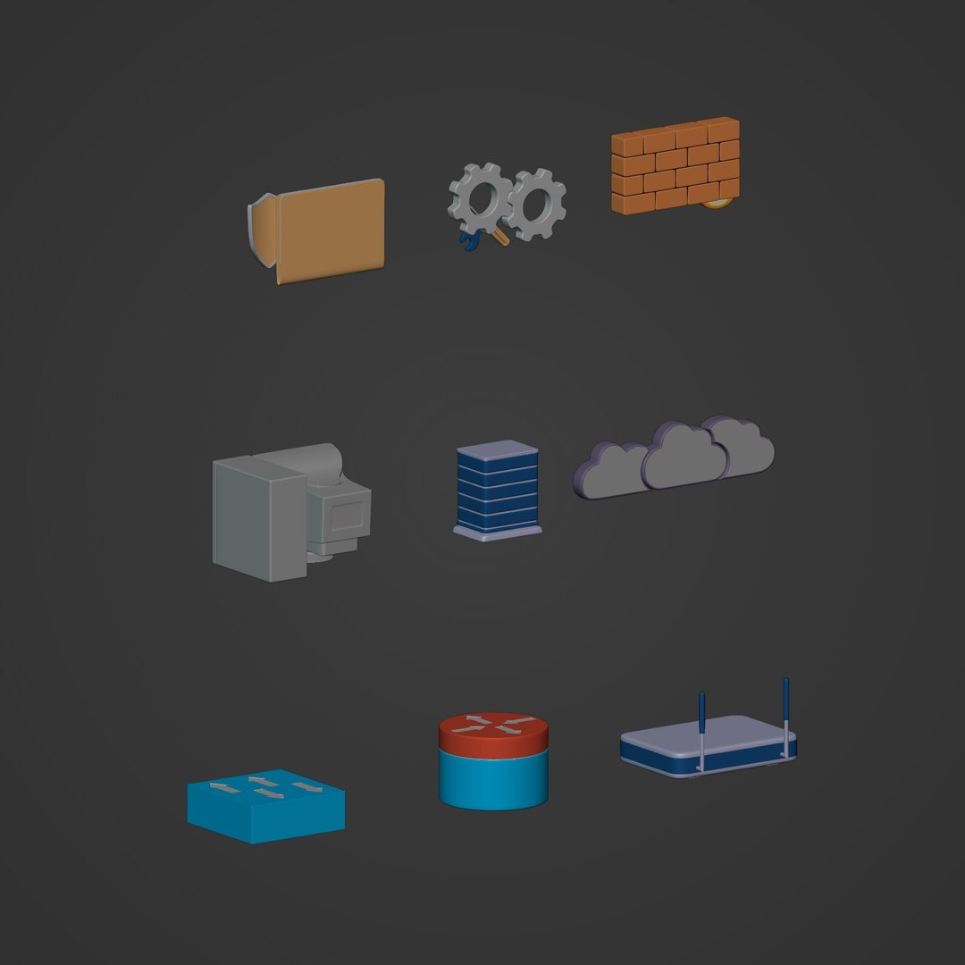 Computer Icons Pack Model - TurboSquid 1854637