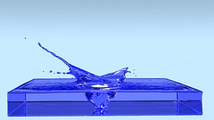 Water Splash Animated Alembic 02