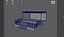 Modulares Aluminium-Bühnen-3D-Modell