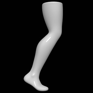 3D model mannequin foot man