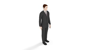 Low Poly Buisness Man