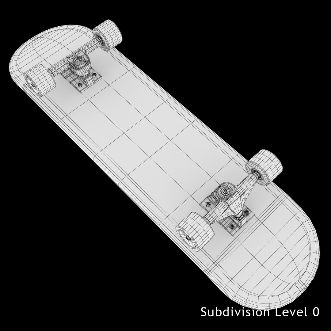 skateboard wheels 3d model