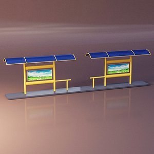 station bus 3D model