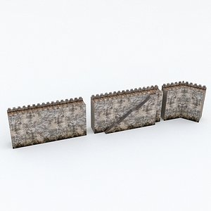 Modular Old Castle Wall