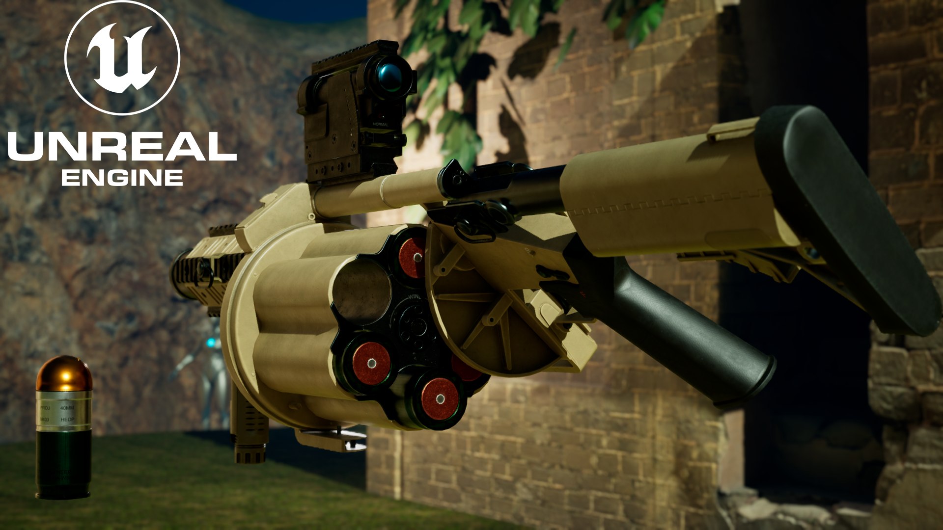 Milkor MGL-140low Poly 3D Model - TurboSquid 2279509