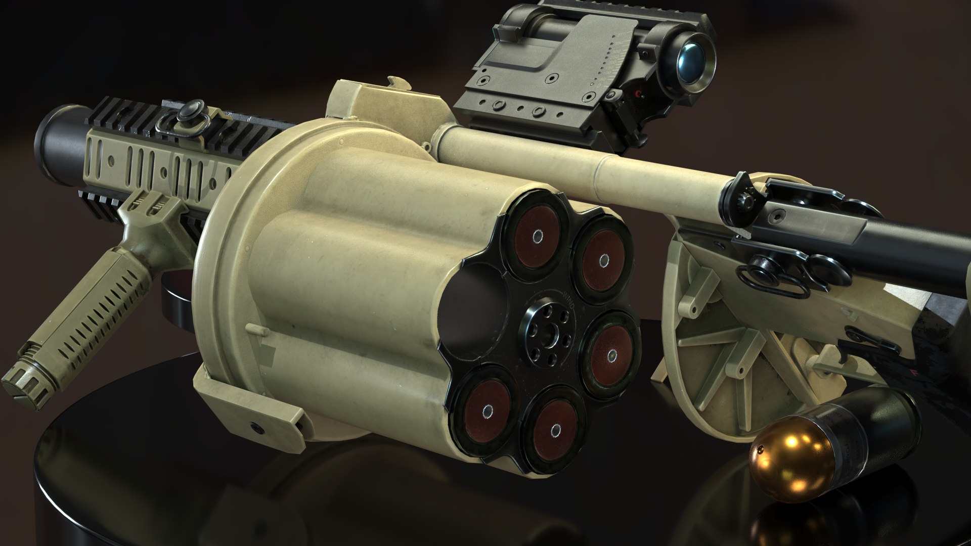 Milkor MGL-140 3D Model - TurboSquid 2279509
