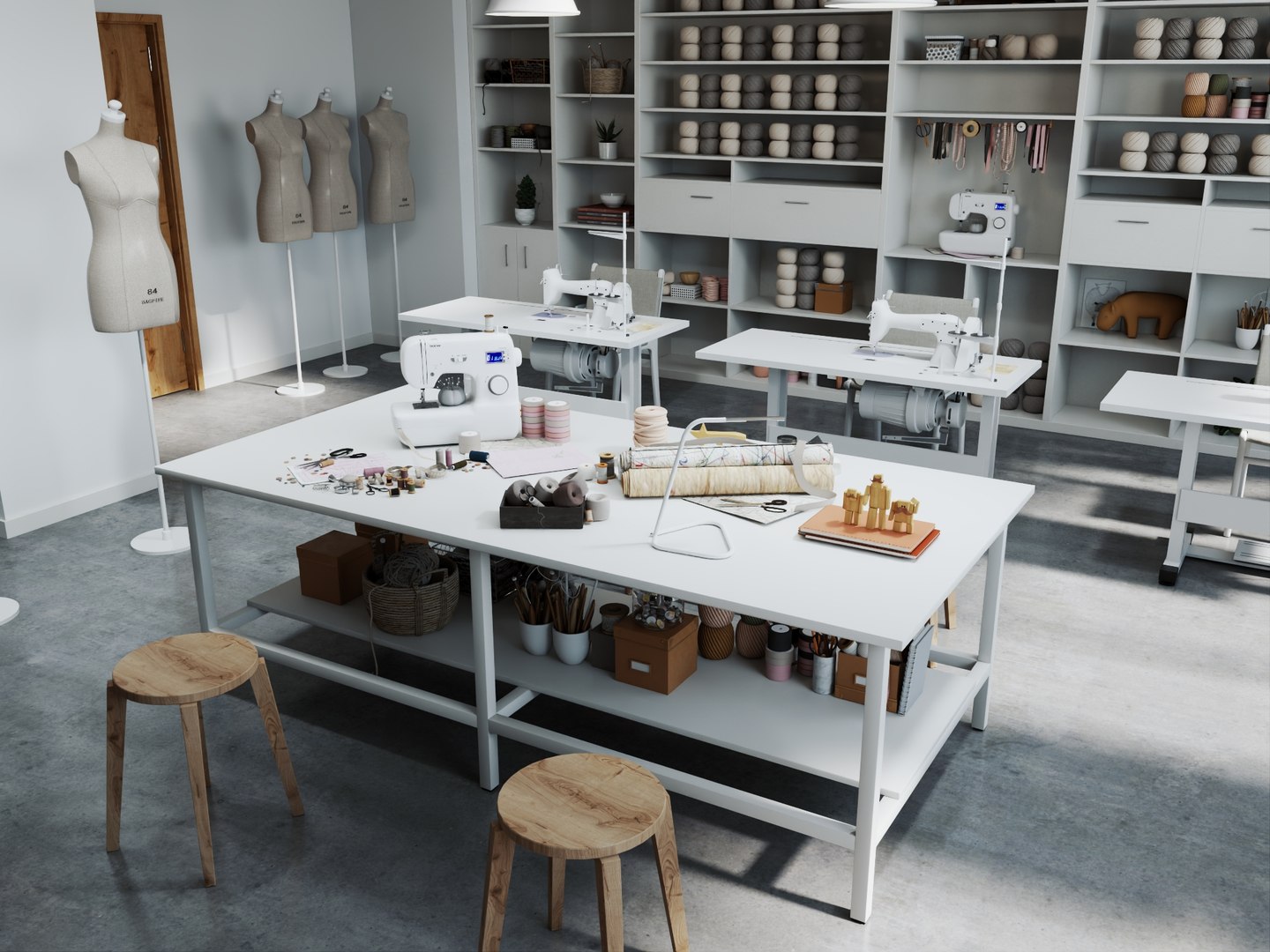 3D Sewing Tailor Workshop Interior Scene model https://p.turbosquid.com/ts-thumb/QY/FMSKIj/nx/studio3/jpg/1788088149/1920x1080/fit_q87/9728d749b67ec37d54de7ce1cf45849e881d1b47/studio3.jpg