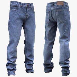 Jeans 34 - All MH Bodies  UE5 Skeletons - Rigged 3D model