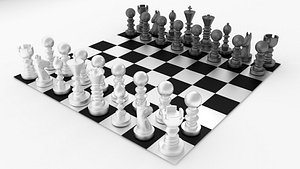 chess board 3d model