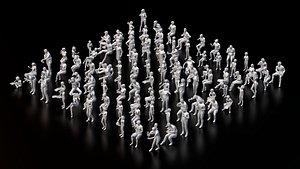 3D model HD People 39 Eating