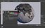 Mappa 3D Earth Hill Shade Globe