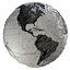 Mappa 3D Earth Hill Shade Globe