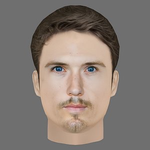 Spencer Treat Clark Head - Low poly head for game