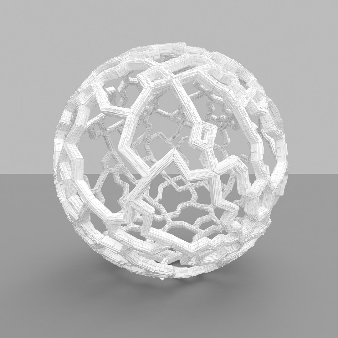 3D Fractal Sphere - TurboSquid 1877002