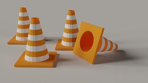 Low Poly Traffic Cone