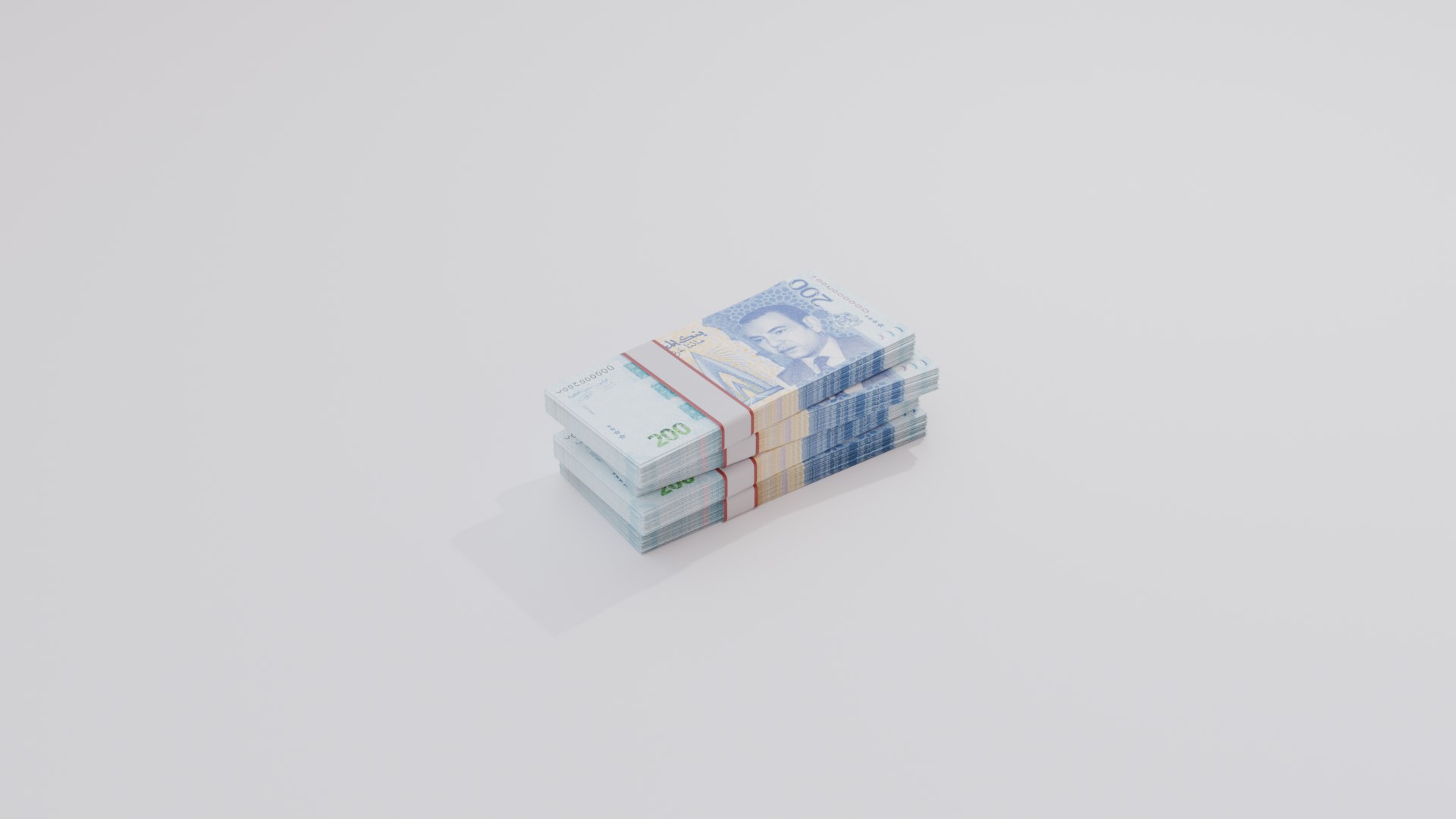 200 Moroccan Dirham Currency 3D Model TurboSquid 2416065