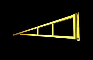 3d model of car park gate