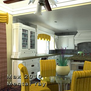 3d kitchen dining room