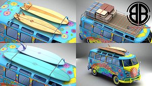 Volkswagen T1 Samba 1963 Hippie Accessories