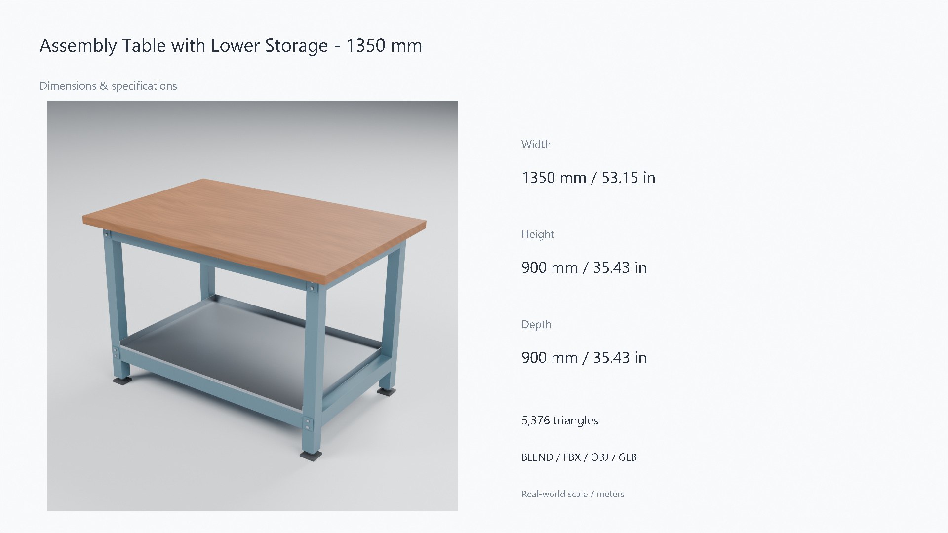 3D model Wood and Steel Assembly Table with Lower Storage https://p.turbosquid.com/ts-thumb/QY/jJlCDa/Bc/07_dimensions/jpg/1788892020/1920x1080/fit_q87/a97319632390eccfdada3e6b378ac55bb45c896f/07_dimensions.jpg