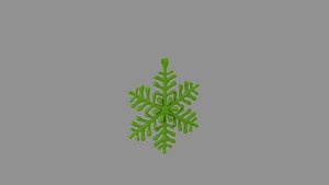 ice-star pendant green 3D model