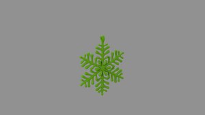 ice-star pendant green