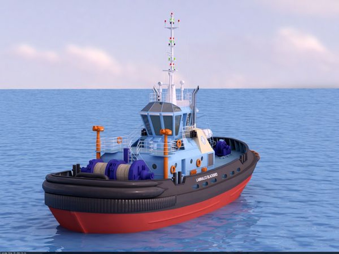 3d Model Tugboat Blackbird