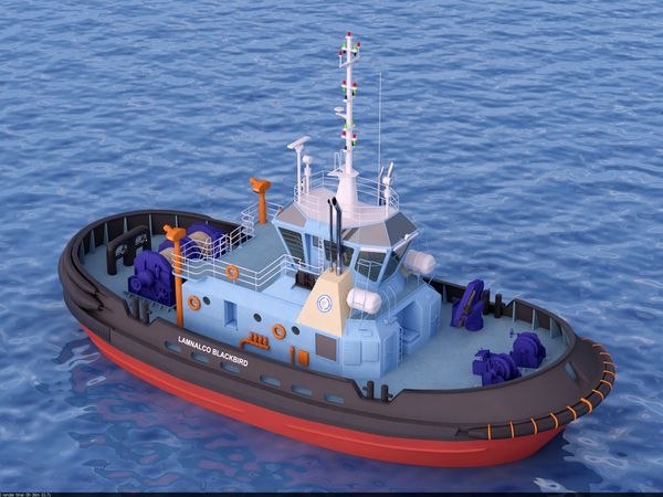 45m tugboat 3d max