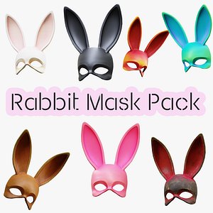 3D model Rabbit Mask Pack