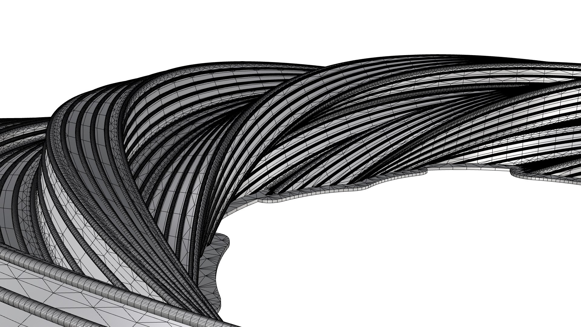 3D Twisted Pipes Structure Model - TurboSquid 2183660