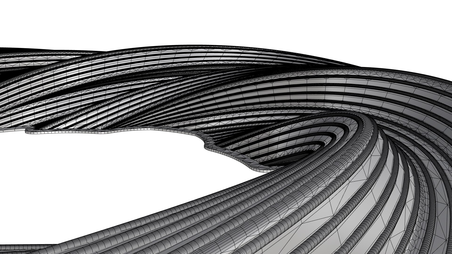 3D Twisted Pipes Structure Model - TurboSquid 2183660