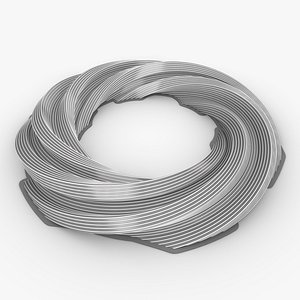 3D Twisted Pipes Structure model