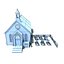 Iglesia de Low Poly Wild West